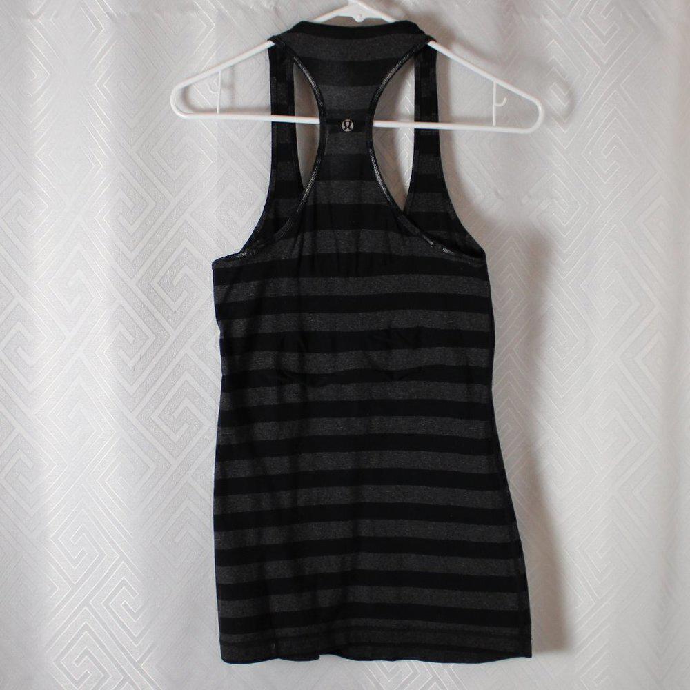 Lululemon Cool Racerback Black Micro Macro Stripe - Picture 4 of 6